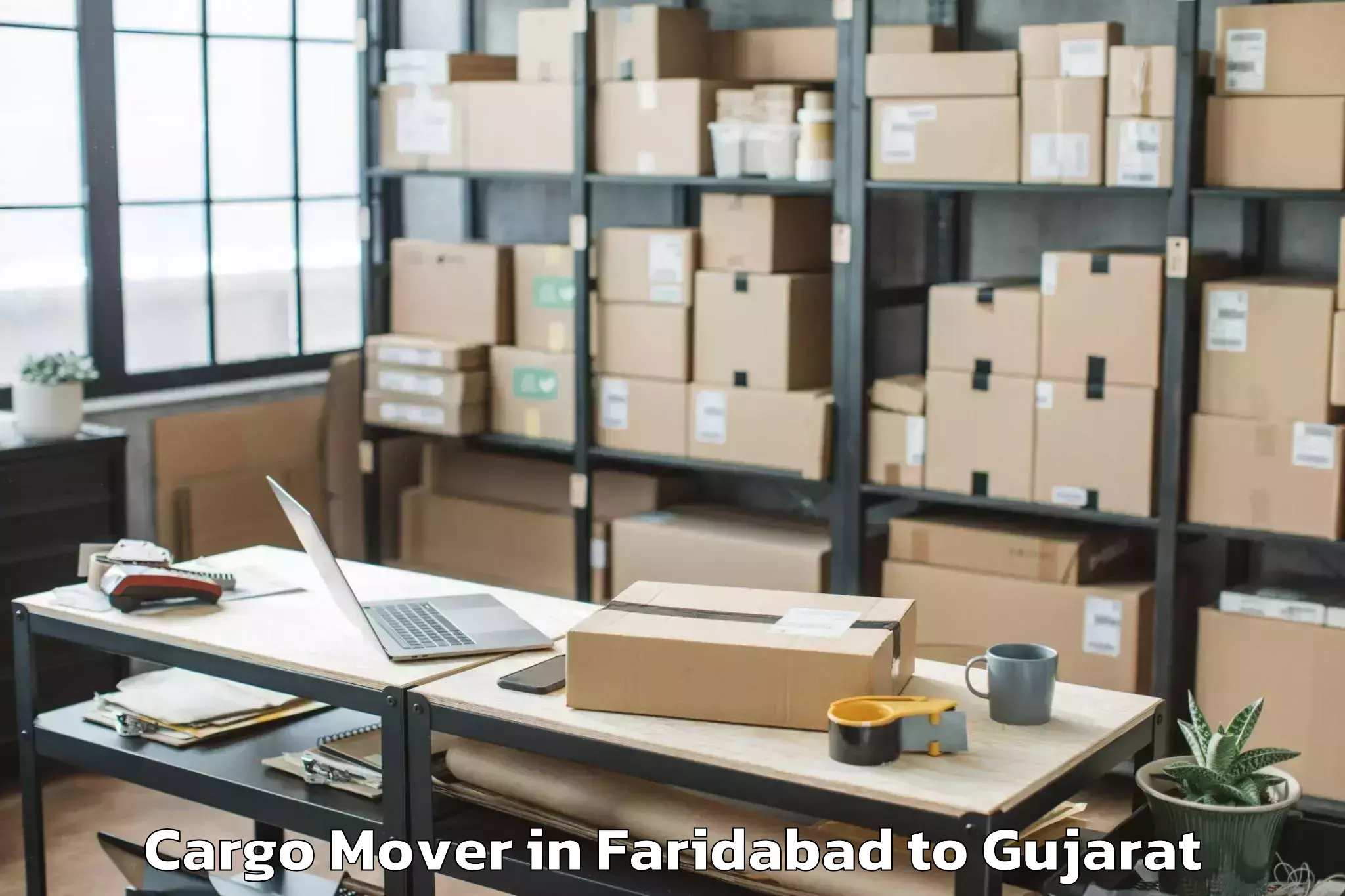 Book Faridabad to Kadodara Cargo Mover